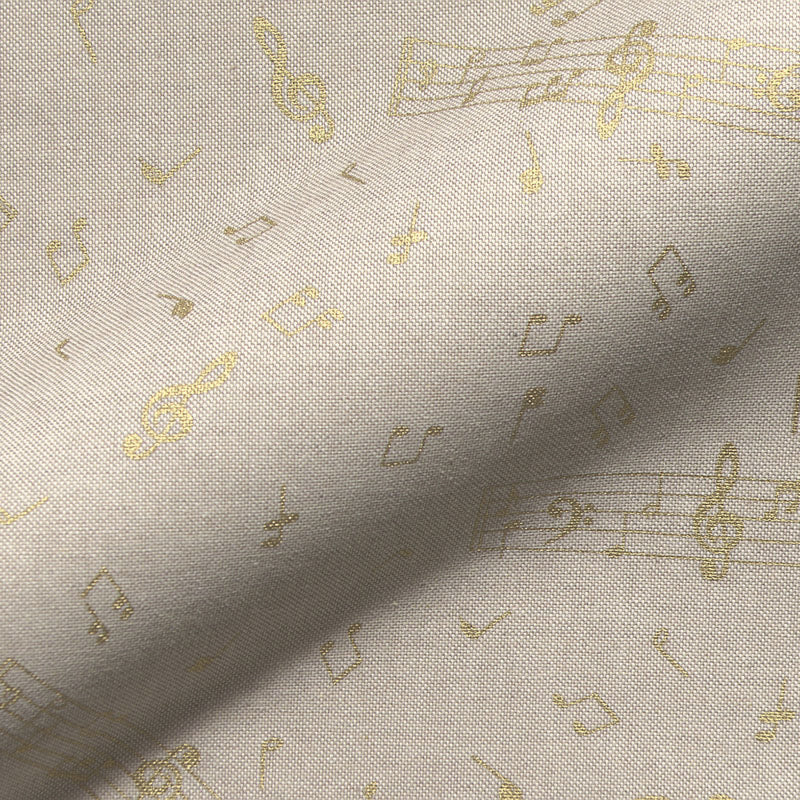 Dekostoffe - Halbpanama - Leinenoptik 140 cm breit | Dekostoffe zur Auswahl | Musik